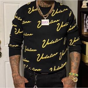 Vadaline signature black/gold sweater